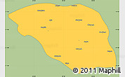 Savanna Style Simple Map of Leua, single color outside