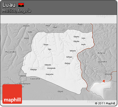 Gray 3D Map of Luau