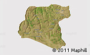 Satellite 3D Map of Luau, cropped outside