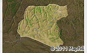 Satellite 3D Map of Luau, darken