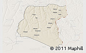 Shaded Relief 3D Map of Luau, lighten