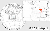 Blank Location Map of Luau, within the entire country