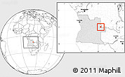 Blank Location Map of Luau, highlighted country, within the entire country