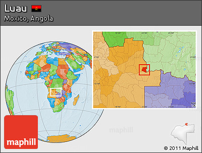 Political Location Map of Luau
