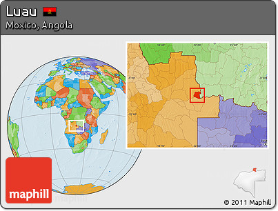 Political Location Map of Luau