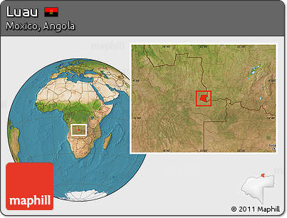 Satellite Location Map of Luau