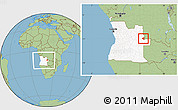 Savanna Style Location Map of Luau, highlighted country, within the entire country