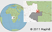 Savanna Style Location Map of Luau, highlighted country, highlighted parent region