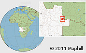 Savanna Style Location Map of Luau, highlighted country