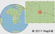 Savanna Style Location Map of Luau