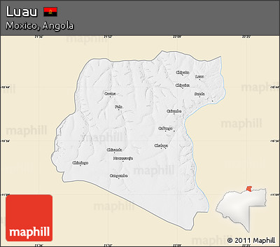 Classic Style Map of Luau, single color outside