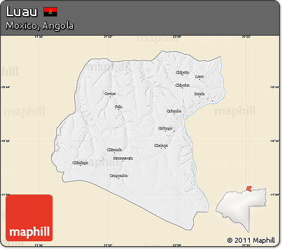 Classic Style Map of Luau, single color outside
