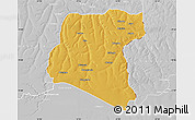 Physical Map of Luau, lighten, desaturated