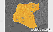 Political Map of Luau, darken, desaturated