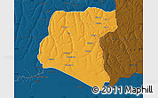 Political Map of Luau, darken