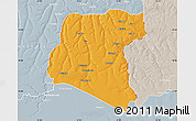 Political Map of Luau, lighten, semi-desaturated