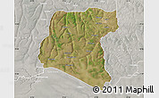 Satellite Map of Luau, lighten, semi-desaturated