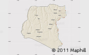 Shaded Relief Map of Luau, cropped outside