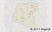 Shaded Relief Map of Luau, lighten, semi-desaturated