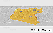 Physical Panoramic Map of Luau, lighten, desaturated