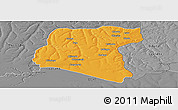 Political Panoramic Map of Luau, desaturated