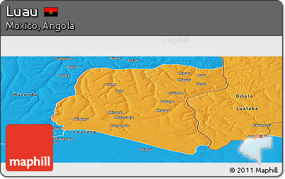 Political Panoramic Map of Luau