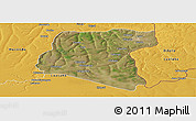 Satellite Panoramic Map of Luau, physical outside