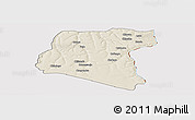 Shaded Relief Panoramic Map of Luau, cropped outside