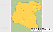 Savanna Style Simple Map of Luau, cropped outside