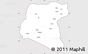 Silver Style Simple Map of Luau, cropped outside