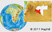 Physical Location Map of Luchazes, highlighted parent region
