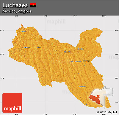 Political Map of Luchazes, cropped outside