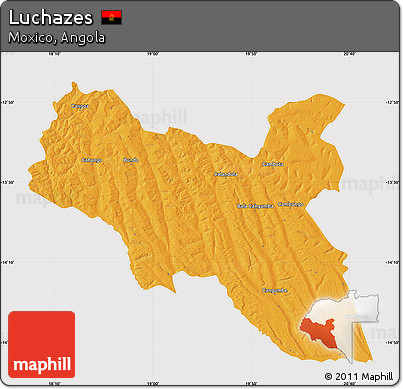 Political Map of Luchazes, cropped outside