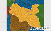 Political Map of Luchazes, darken