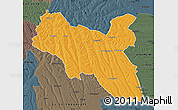 Political Map of Luchazes, darken, semi-desaturated