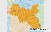 Political Map of Luchazes, lighten