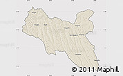 Shaded Relief Map of Luchazes, cropped outside
