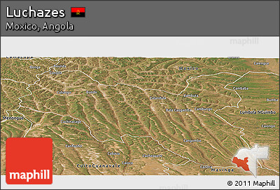 Satellite Panoramic Map of Luchazes