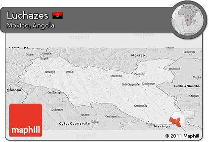 Silver Style Panoramic Map of Luchazes