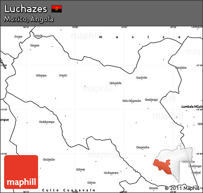 Blank Simple Map of Luchazes