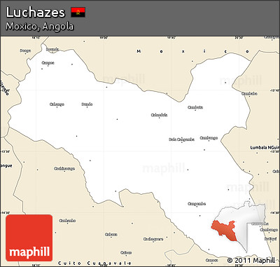 Classic Style Simple Map of Luchazes