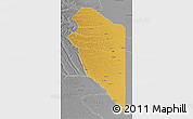 Physical 3D Map of Lumbala N'Guimbo, desaturated