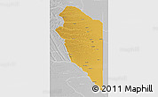 Physical 3D Map of Lumbala N'Guimbo, lighten, desaturated