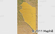 Physical 3D Map of Lumbala N'Guimbo, satellite outside