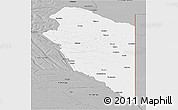 Gray Panoramic Map of Lumbala N'Guimbo