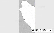 Gray Simple Map of Lumbala N'Guimbo