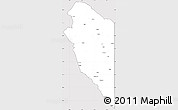 Silver Style Simple Map of Lumbala N'Guimbo, cropped outside