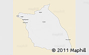 Classic Style 3D Map of Lumege, single color outside