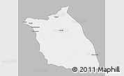 Gray 3D Map of Lumege, single color outside
