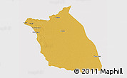 Physical 3D Map of Lumege, cropped outside